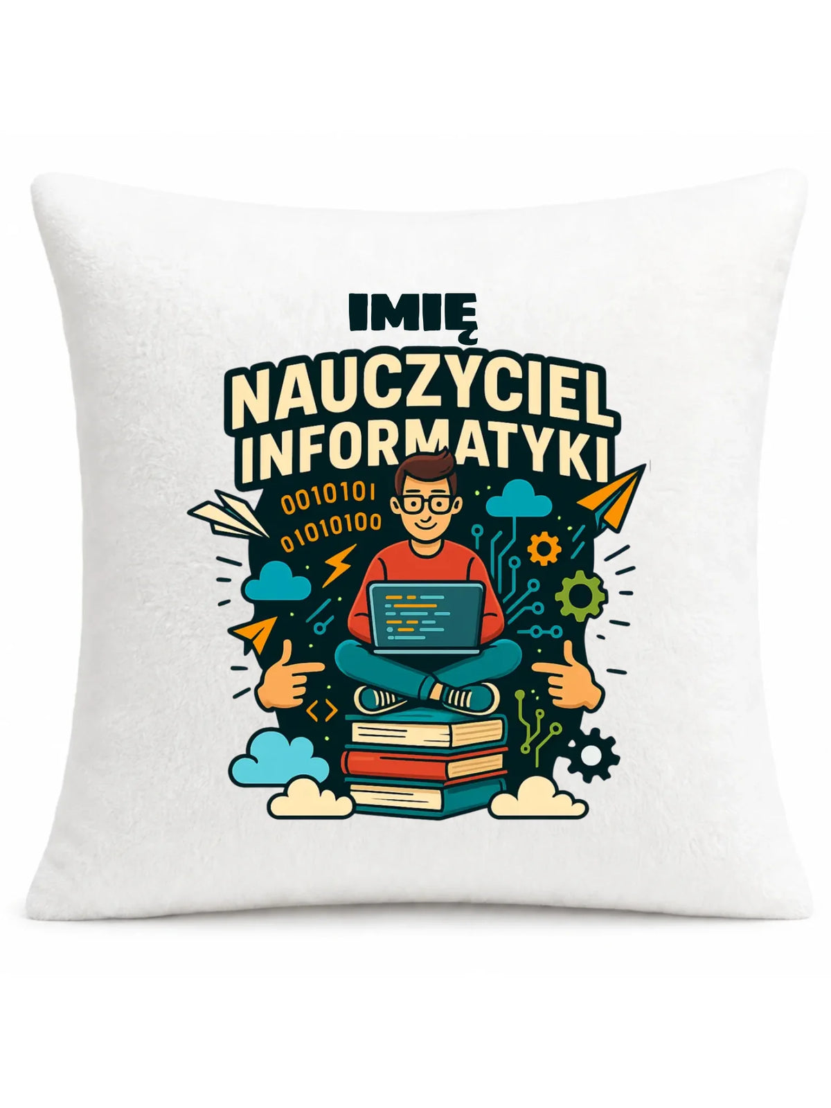 Nauczyciel informatyki | Poduszka z imieniem na prezent N33