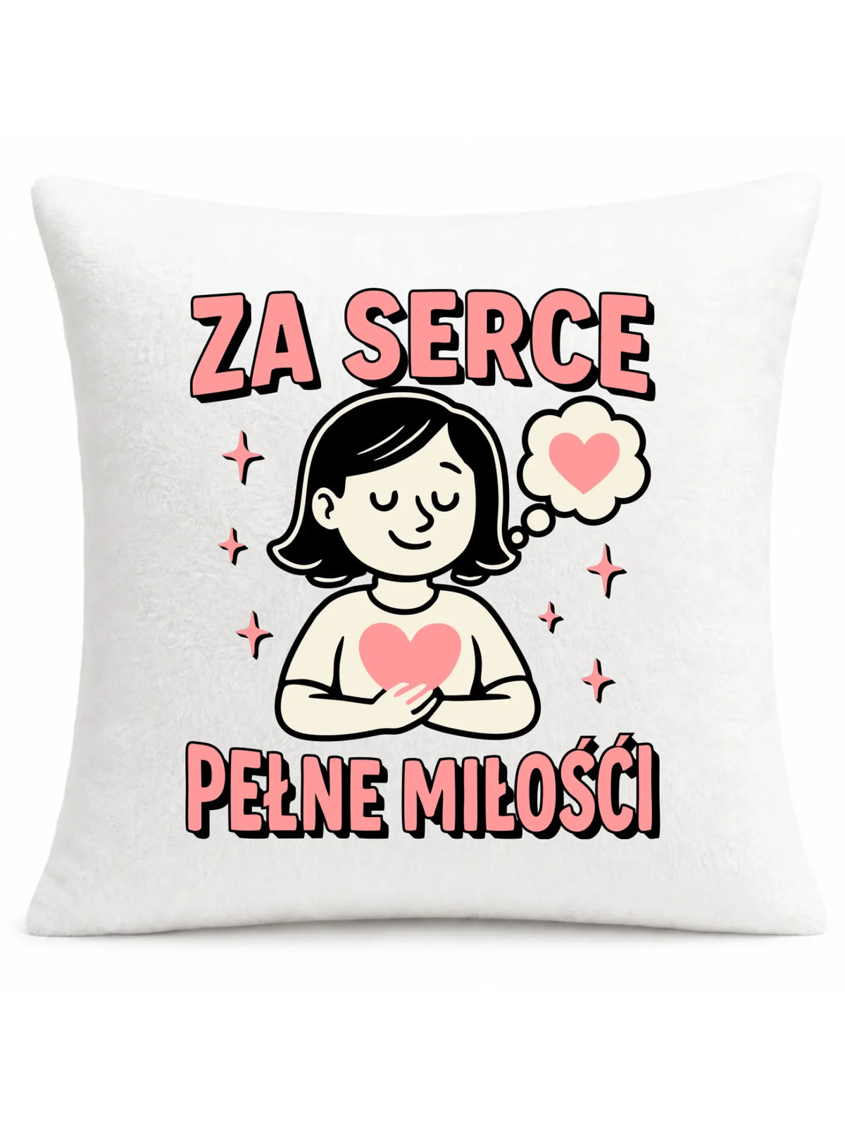 Za serce pełne miłości | Poduszka dla nauczycielki na prezent N17