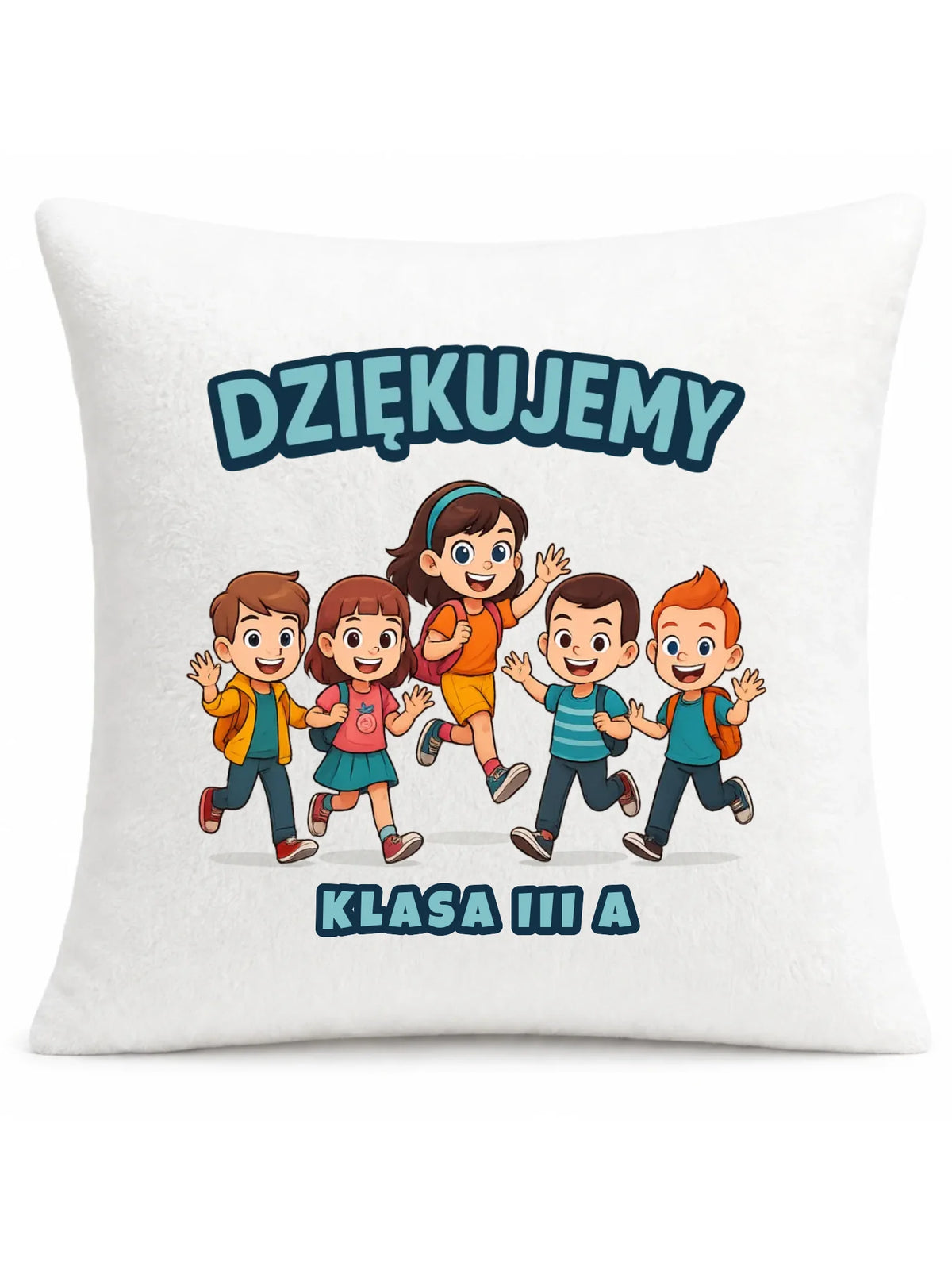 Podziękowanie od klasy dla nauczyciela | Poduszka prezent na Zakończenie Roku Szkolnego N11