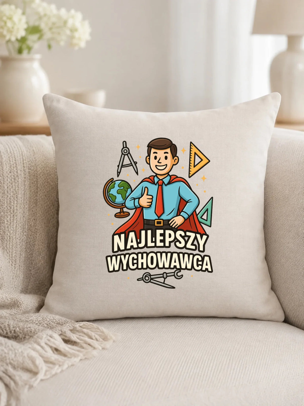 Najlepszy wychowawca | Poduszka dla wychowawcy na prezent N21