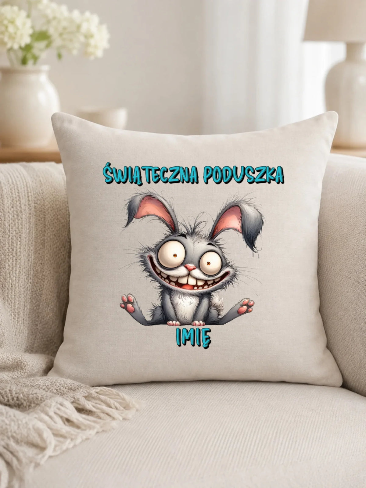 Świąteczna poduszka na Wielkanoc imię WN26