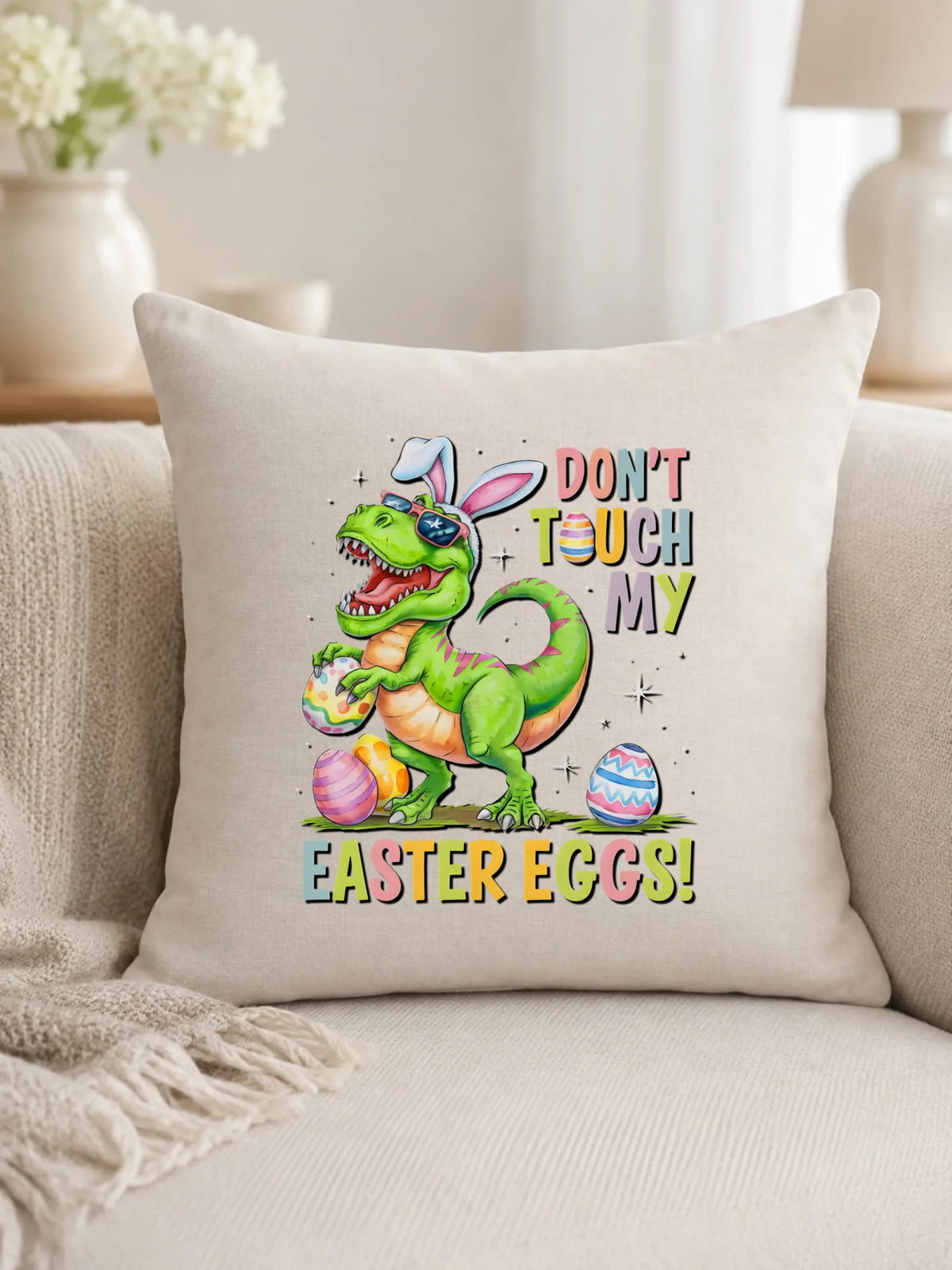 Don't touch my easter eggs | Poduszka Wielkanocna WN34