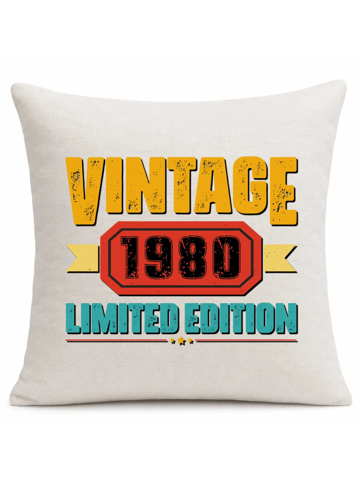 Vintage Limited Edition (data) | Personalizowana poduszka na urodziny U29