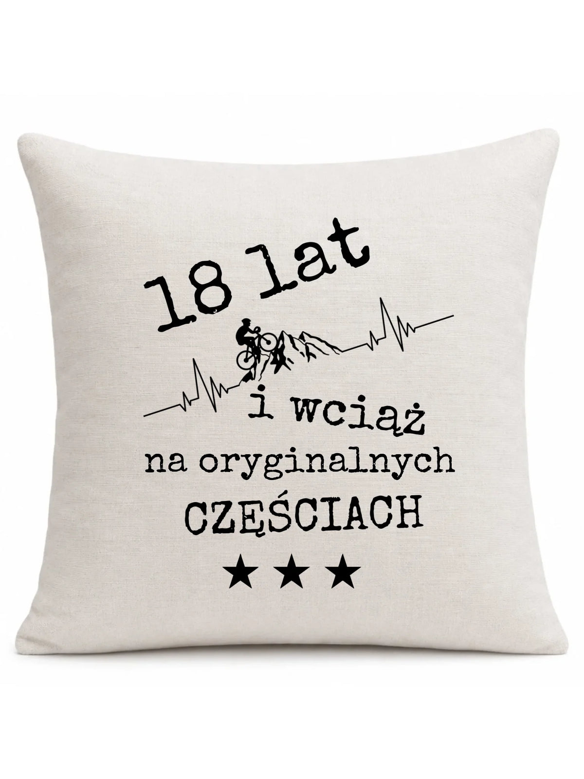 Wciąż na oryginalnych częściach | Poduszka na urodziny dla rowerzysty U28