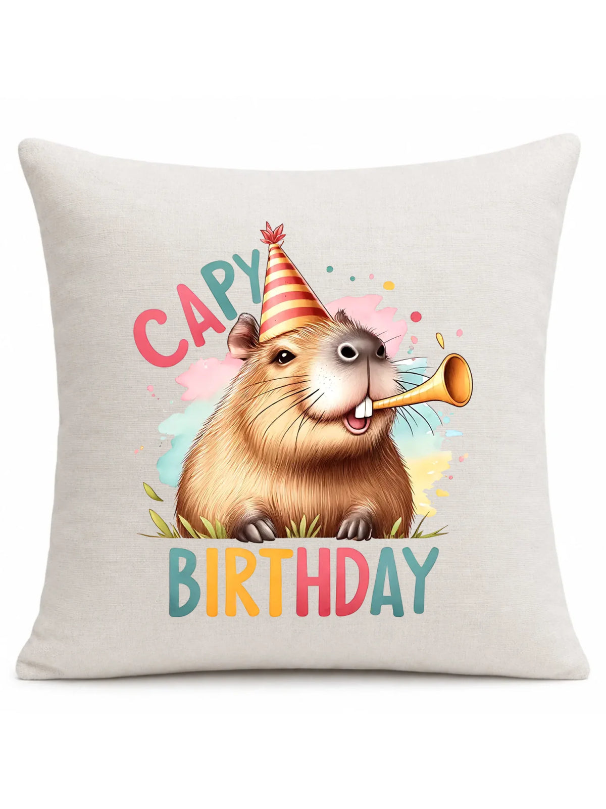 Capy Birthday kapibara | Poduszka na urodziny U21