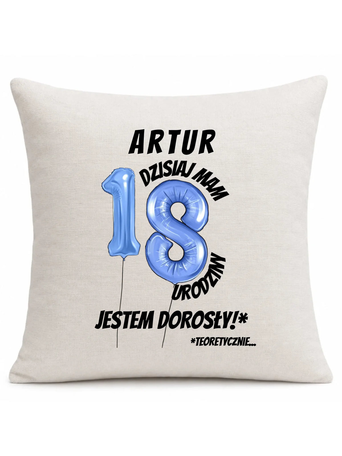 Dzisiaj mam 18. urodziny | Poduszka prezent na osiemnastkę U27