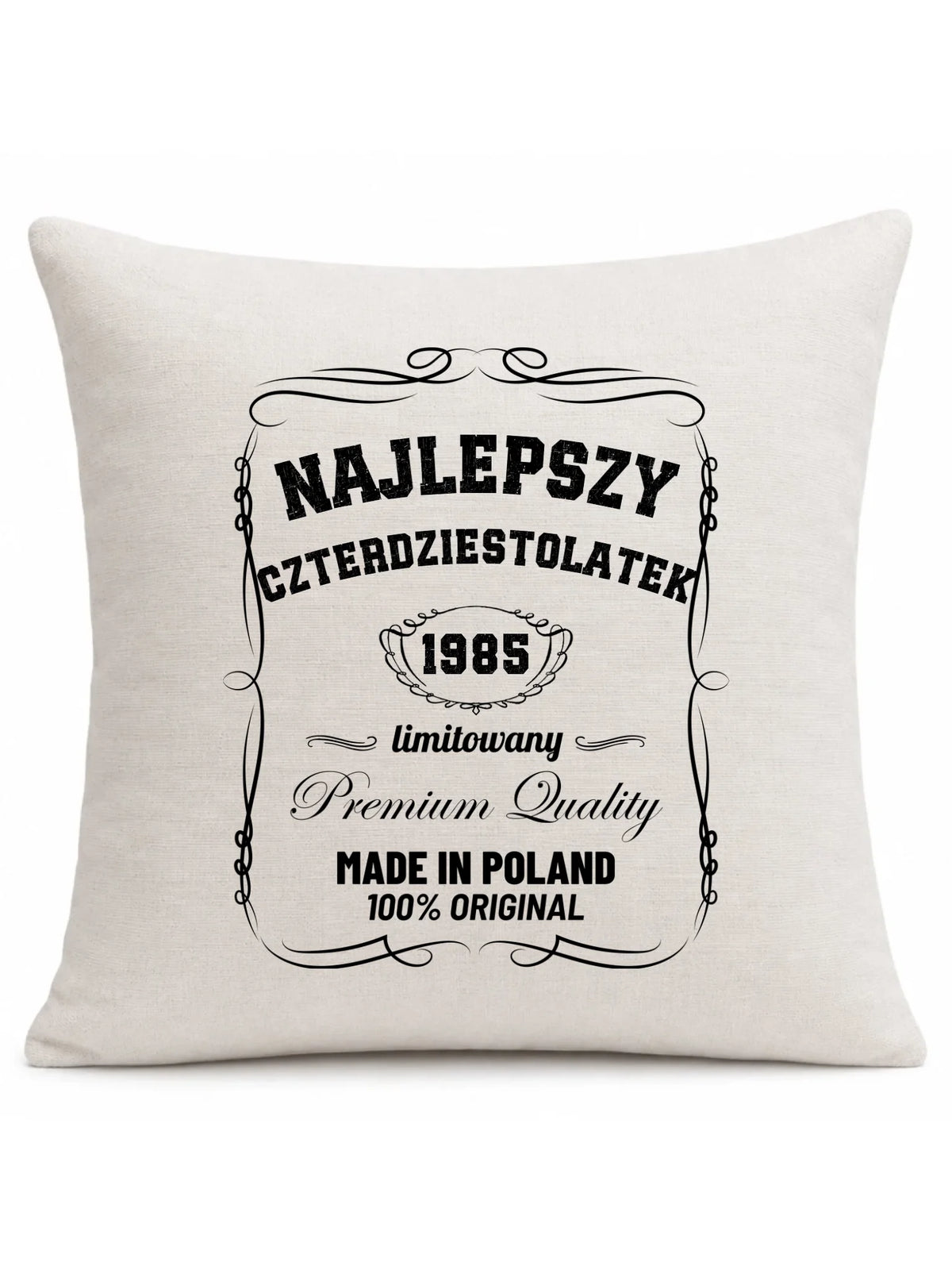 Najlepszy czterdziestolatek | Poduszka prezent na 40 urodziny U04