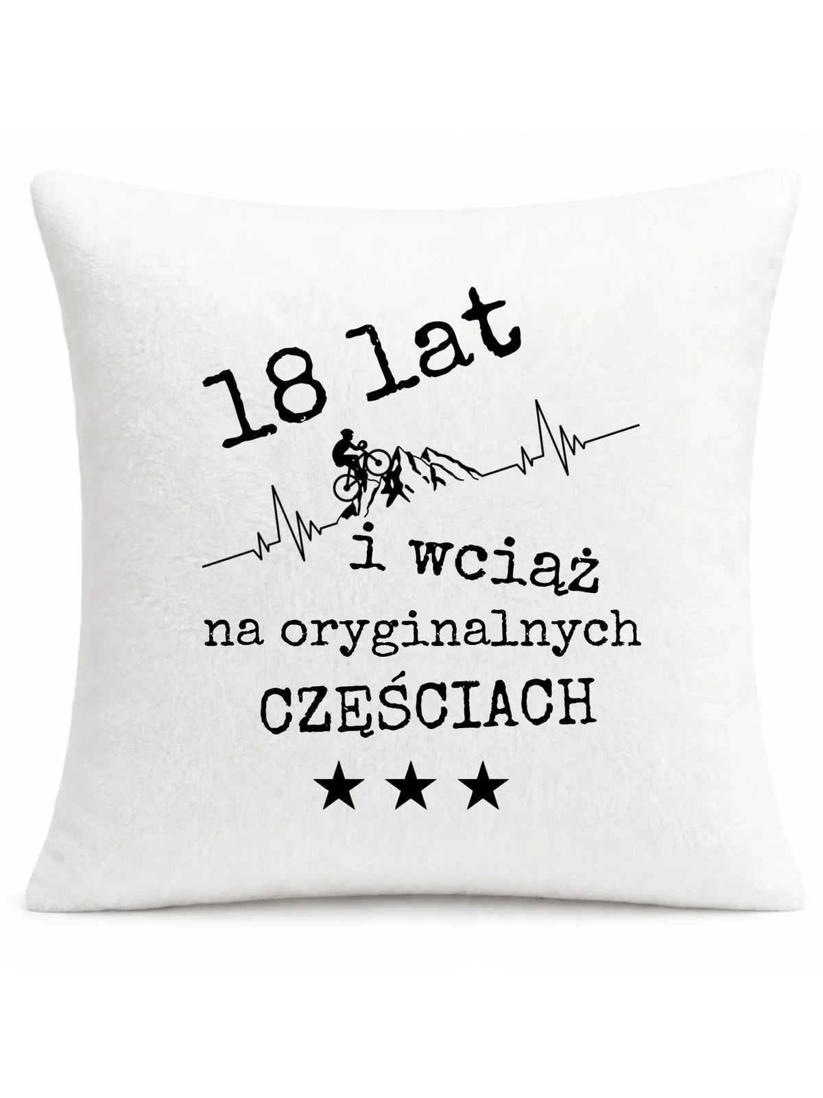 Wciąż na oryginalnych częściach | Poduszka na urodziny dla rowerzysty U28