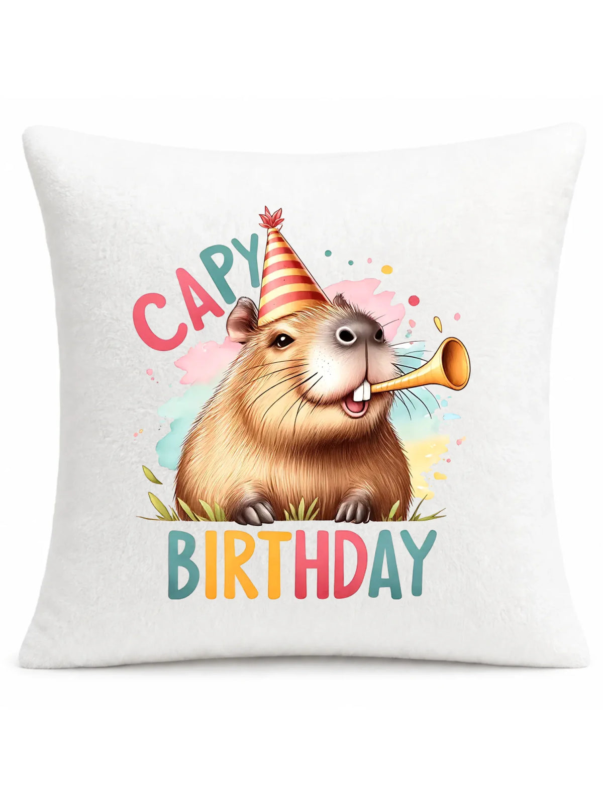 Capy Birthday kapibara | Poduszka na urodziny U21