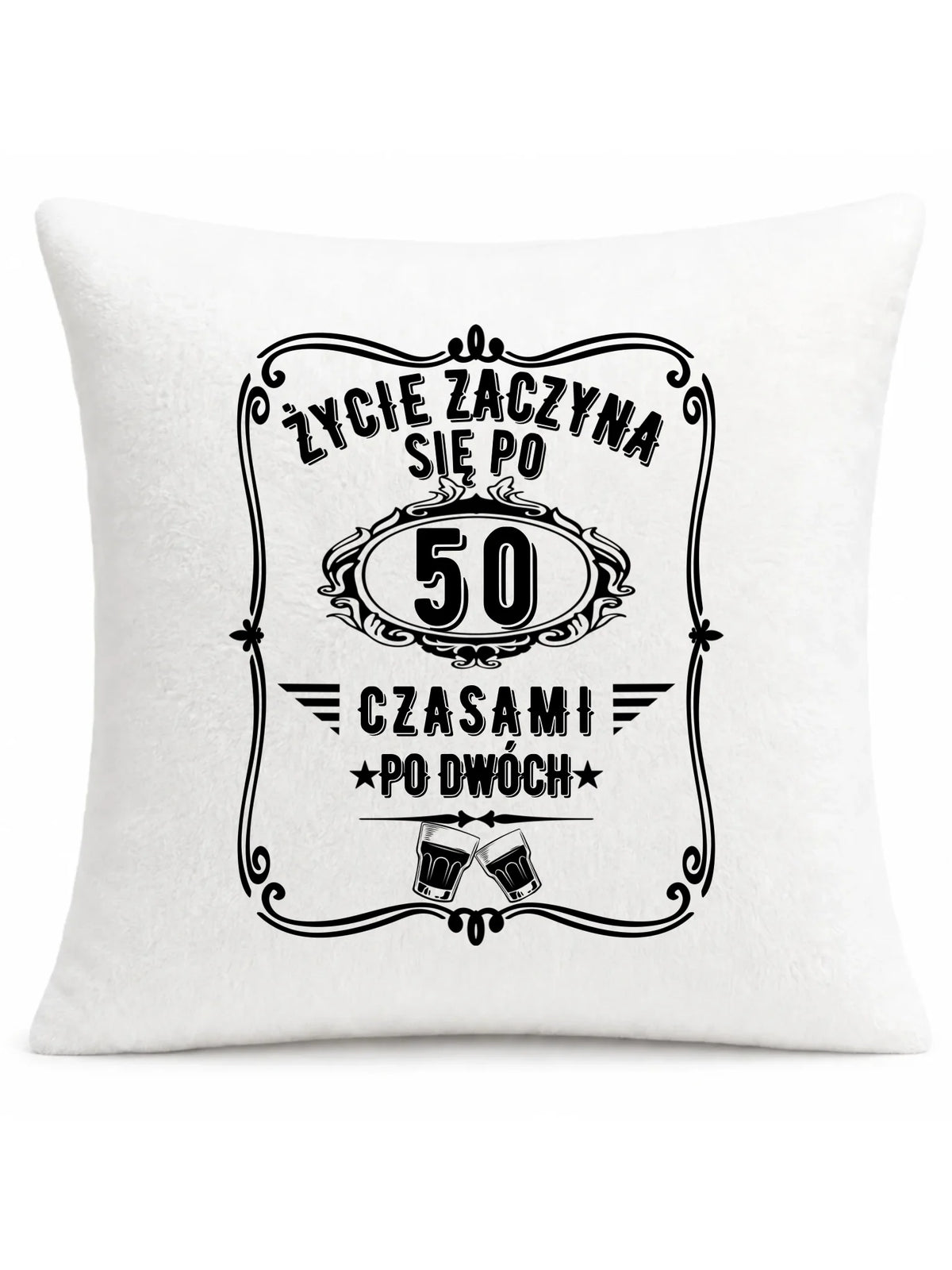 Życie zaczyna się po 50 | Poduszka prezent na 50 urodziny U12