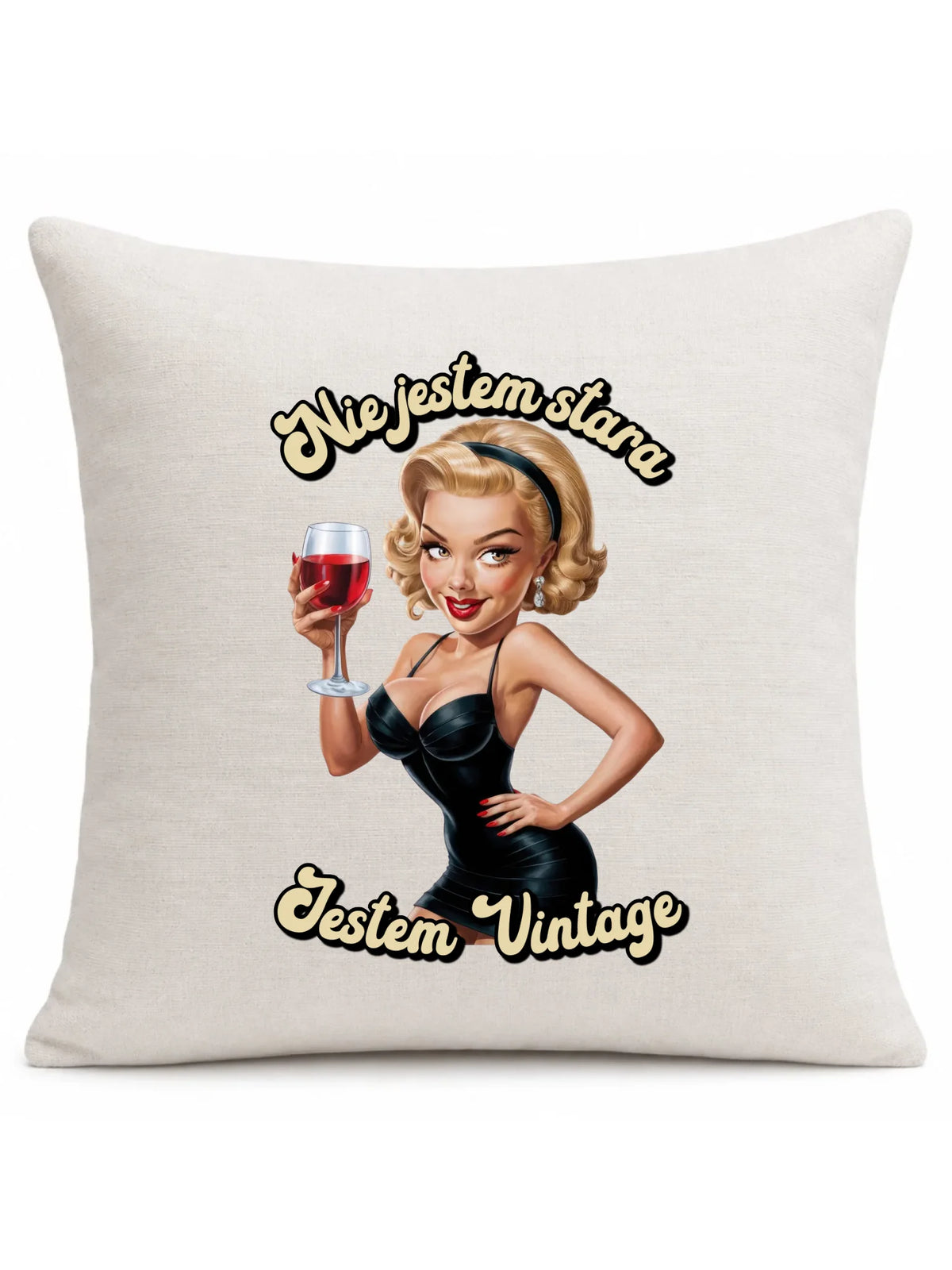 Nie jestem stara jestem vintage | Poduszka na urodziny U05