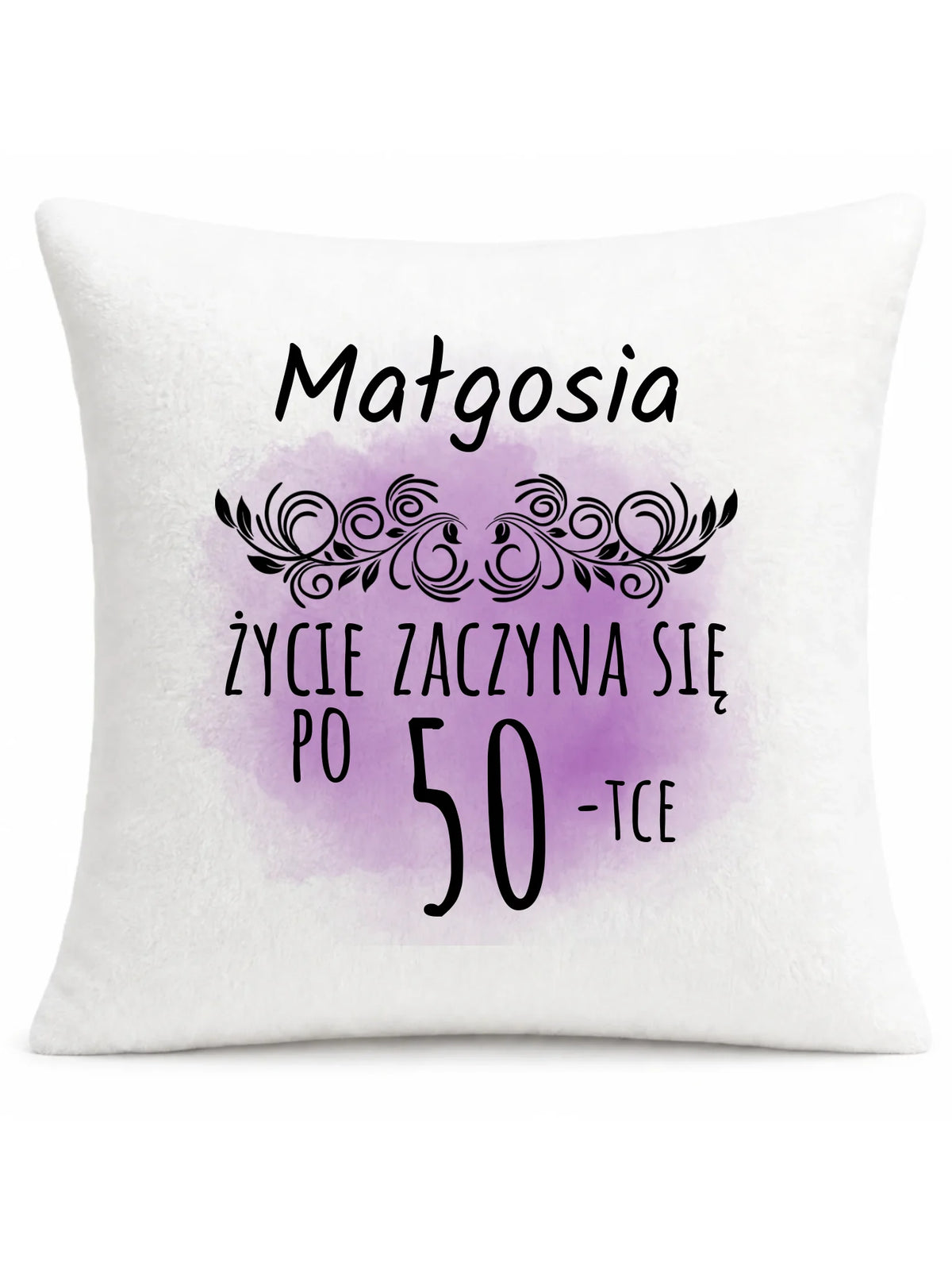 Życie zaczyna się po WIEK | Poduszka prezent na urodziny U03