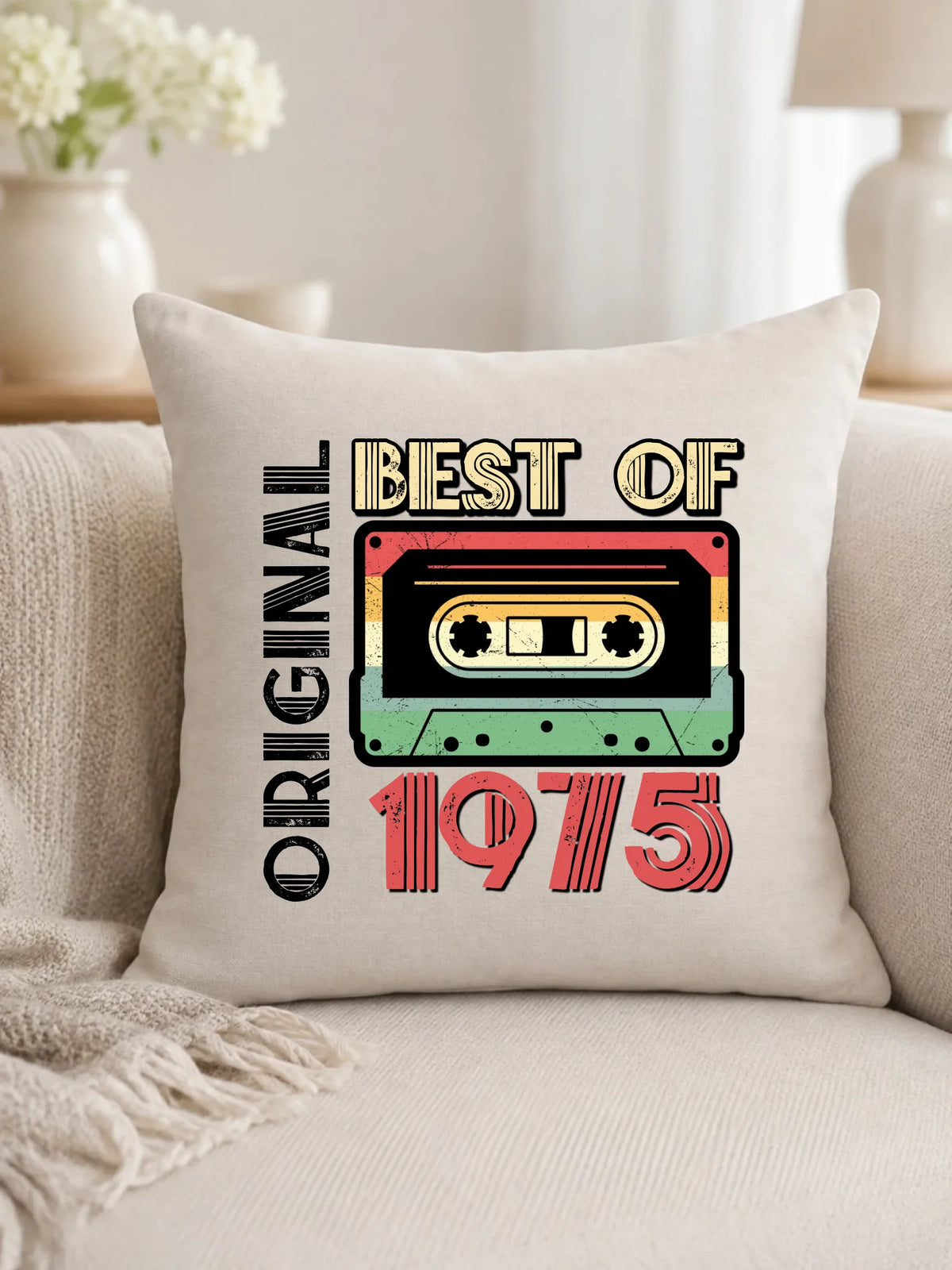 Original 1975 personalizacja | Personalizowana poduszka na urodziny U30