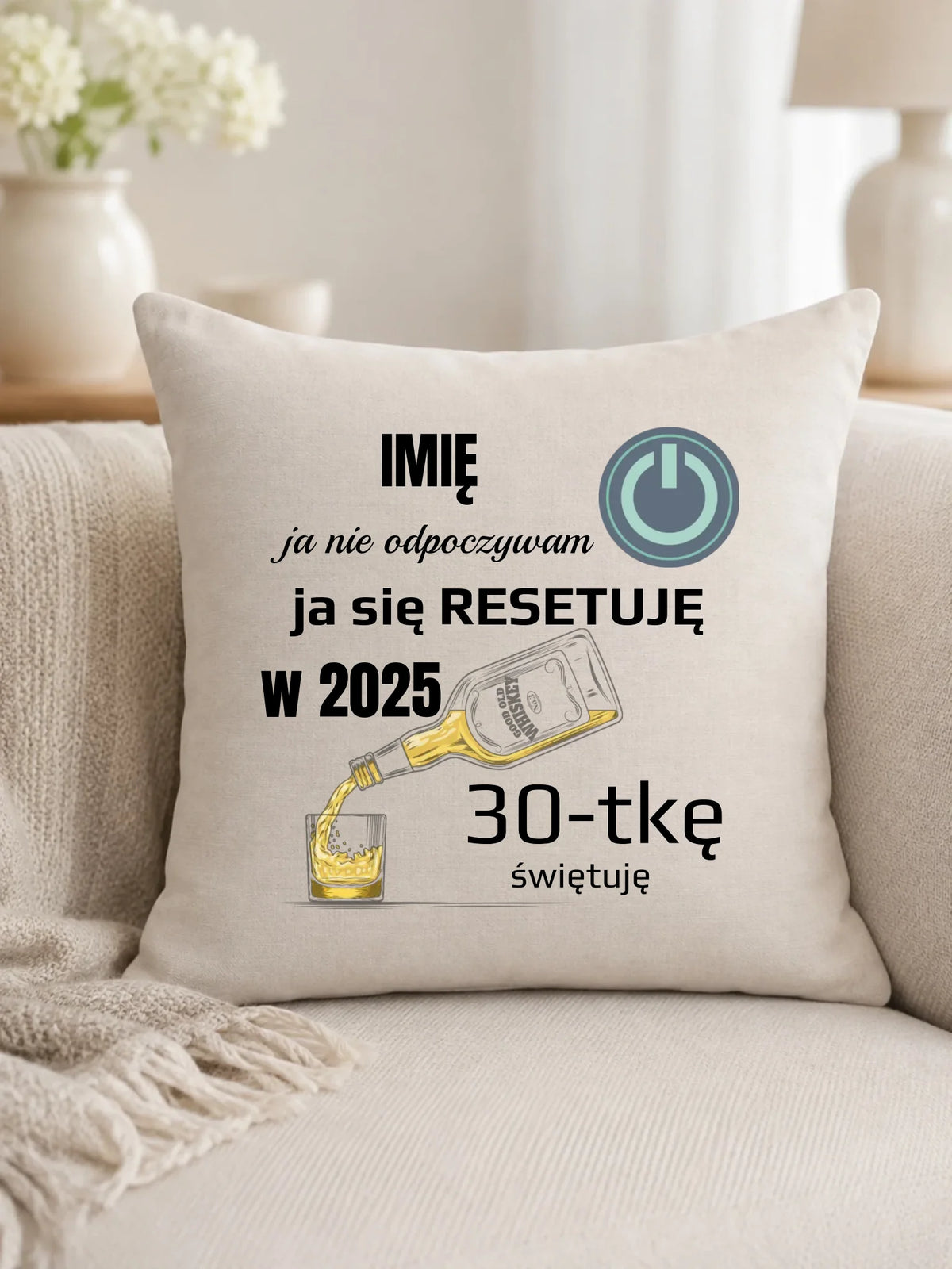 Ja się resetuję | Poduszka na urodziny U19