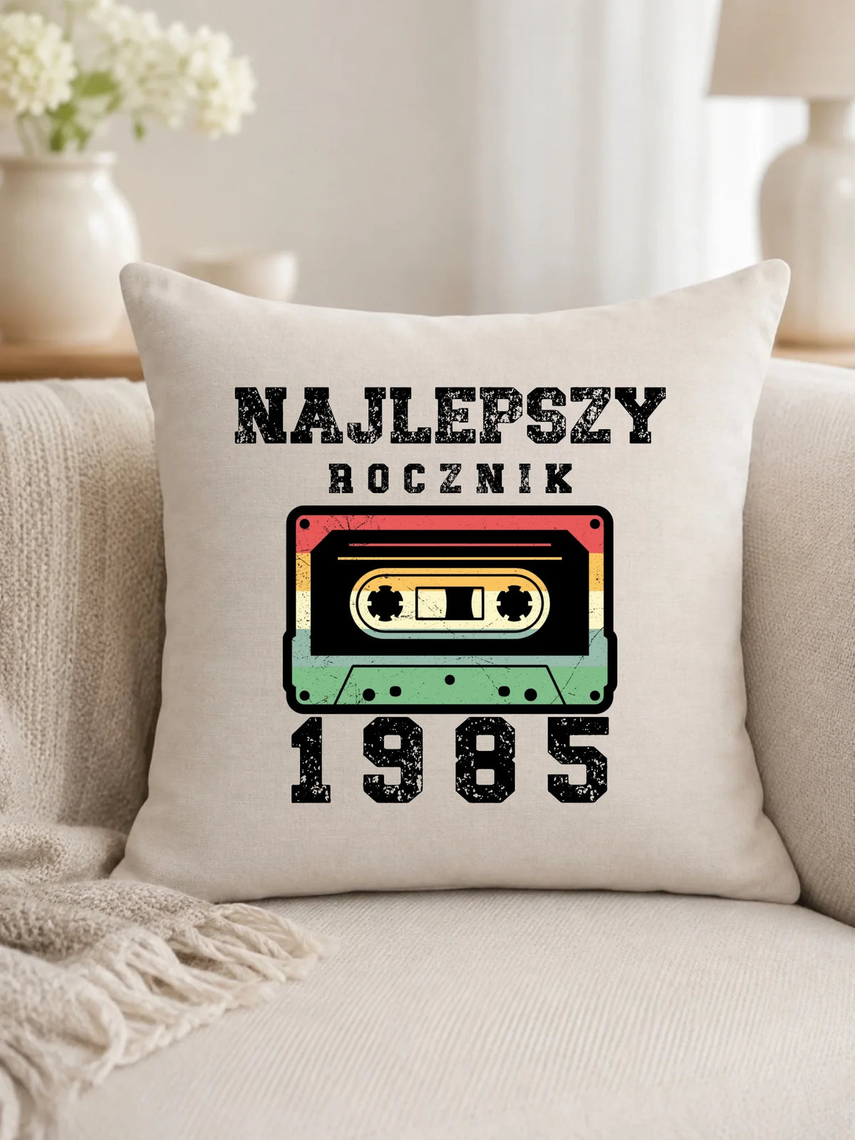 Najlepszy rocznik | Personalizowana poduszka na urodziny U02
