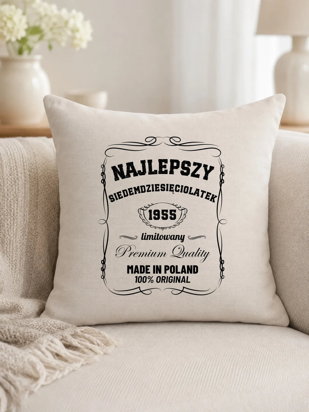 Najlepszy siedemdziesięciolatek | Poduszka prezent na 70 urodziny U04