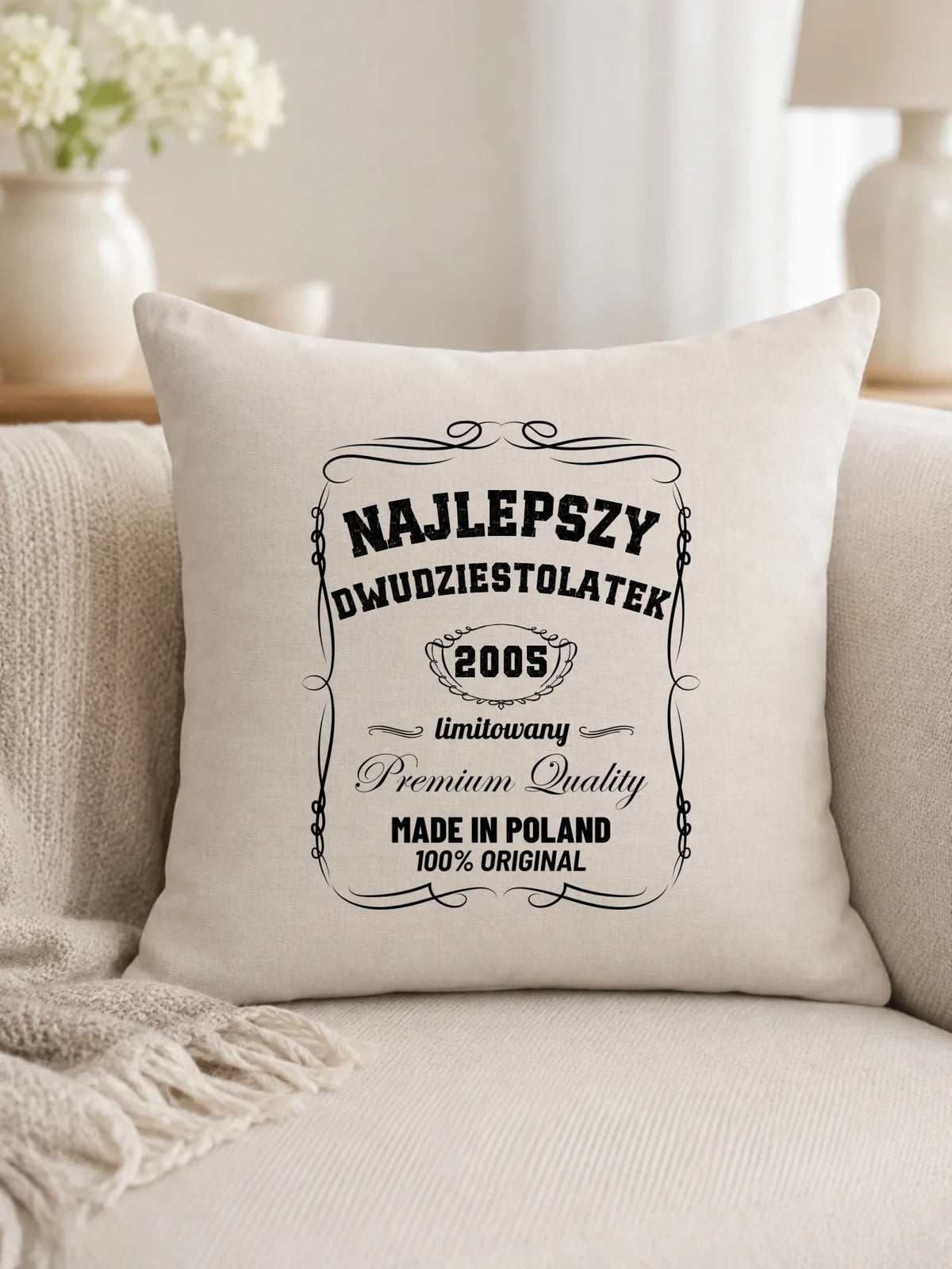 Najlepszy dwudziestolatek | Poduszka prezent na 20 urodziny U04
