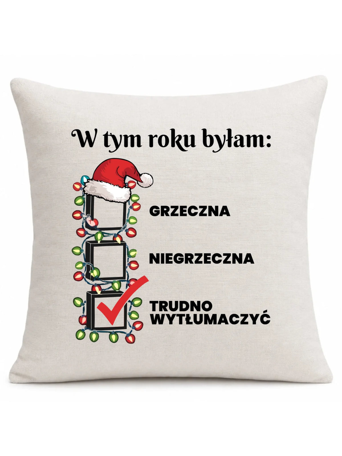 Poduszka świąteczna dla niej - Trudno wytłumaczyć BN137