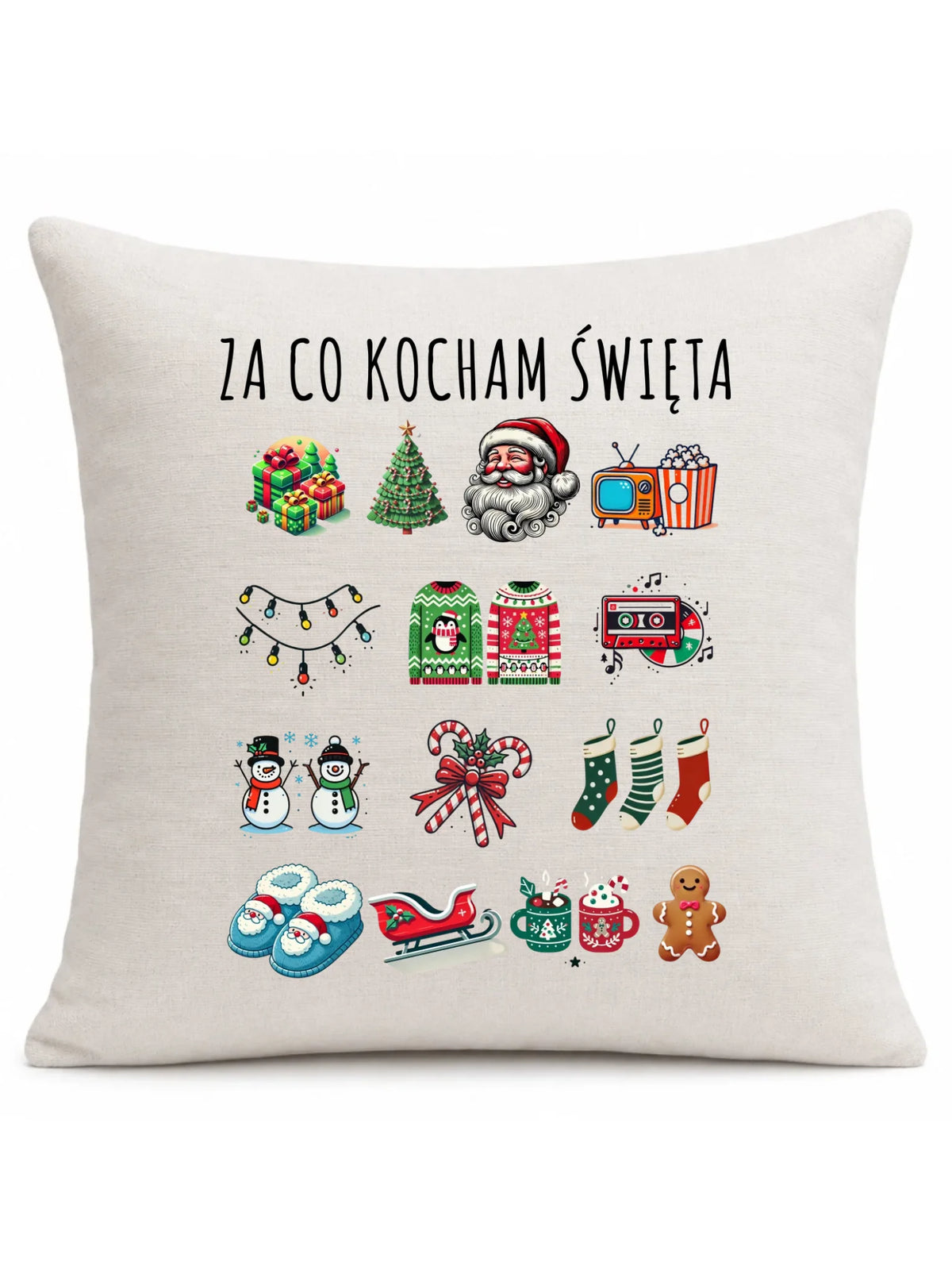 Poduszka świąteczna - Za co kocham święta BN130