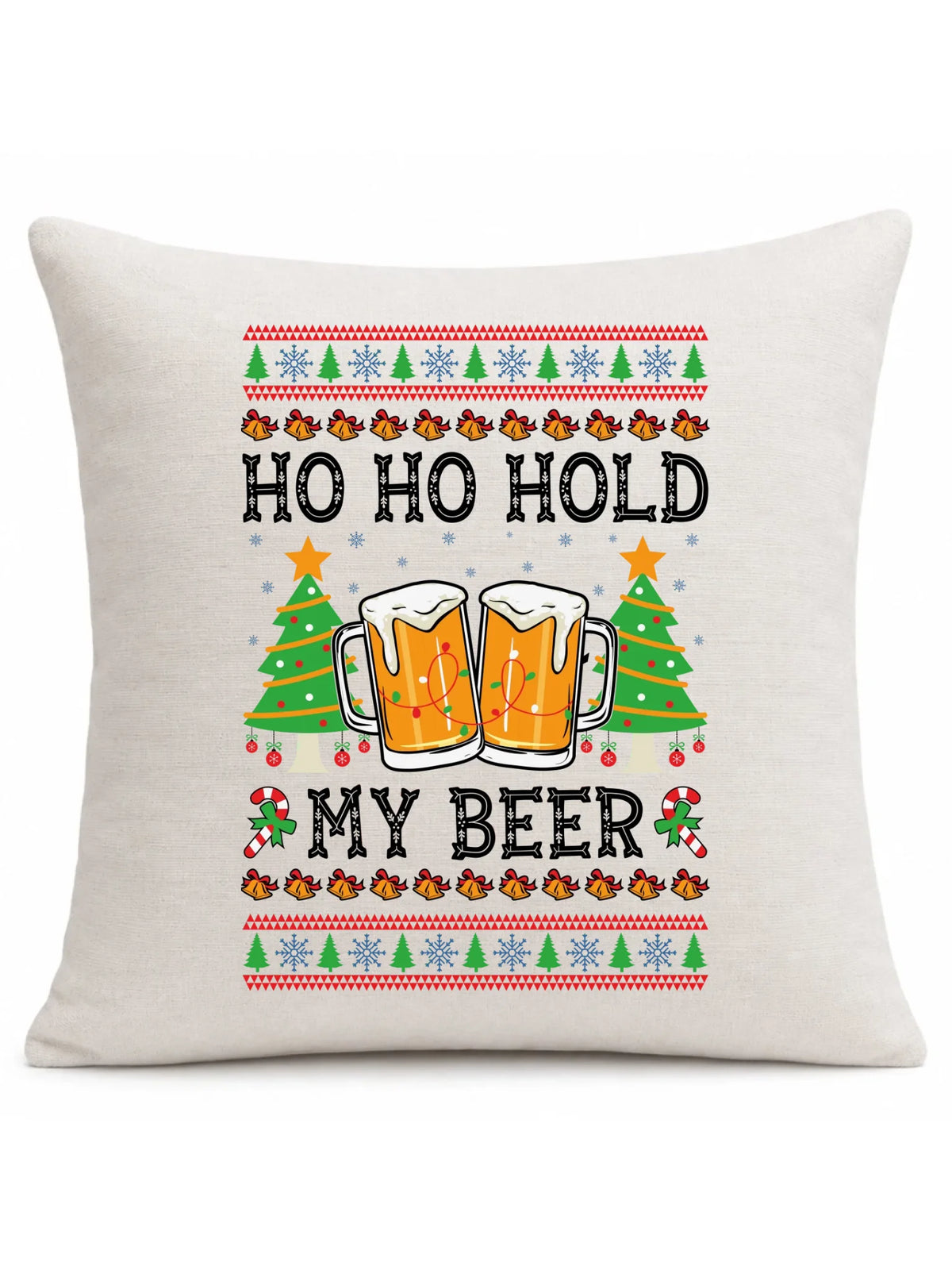 Poduszka świąteczna - Ho ho hold my beer BN131