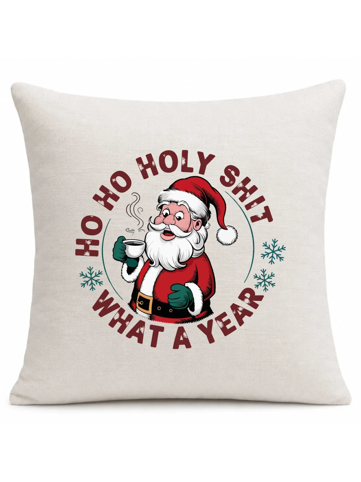 Poduszka świąteczna - Ho ho holy shit what a year BN74
