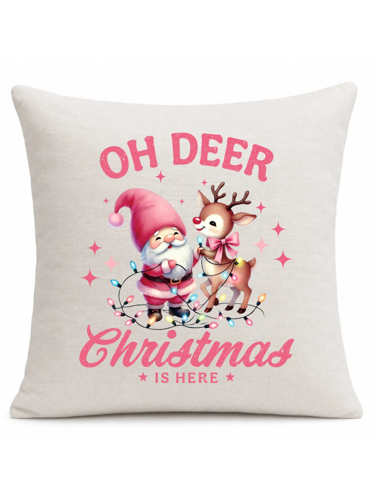 Poduszka świąteczna - Oh deer Christmas is here BN59