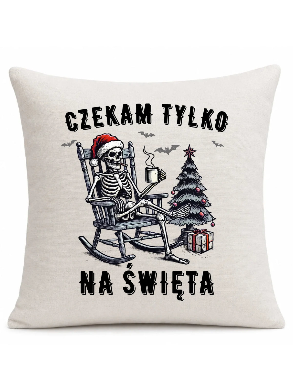 Poduszka świąteczna - Czekam tylko na święta BN56