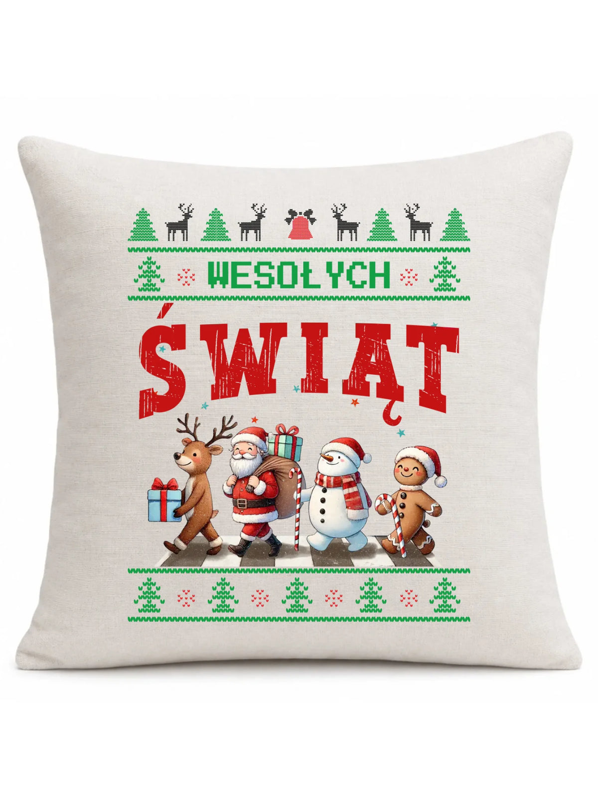 Poduszka świąteczna - Wesołych Świąt BN06