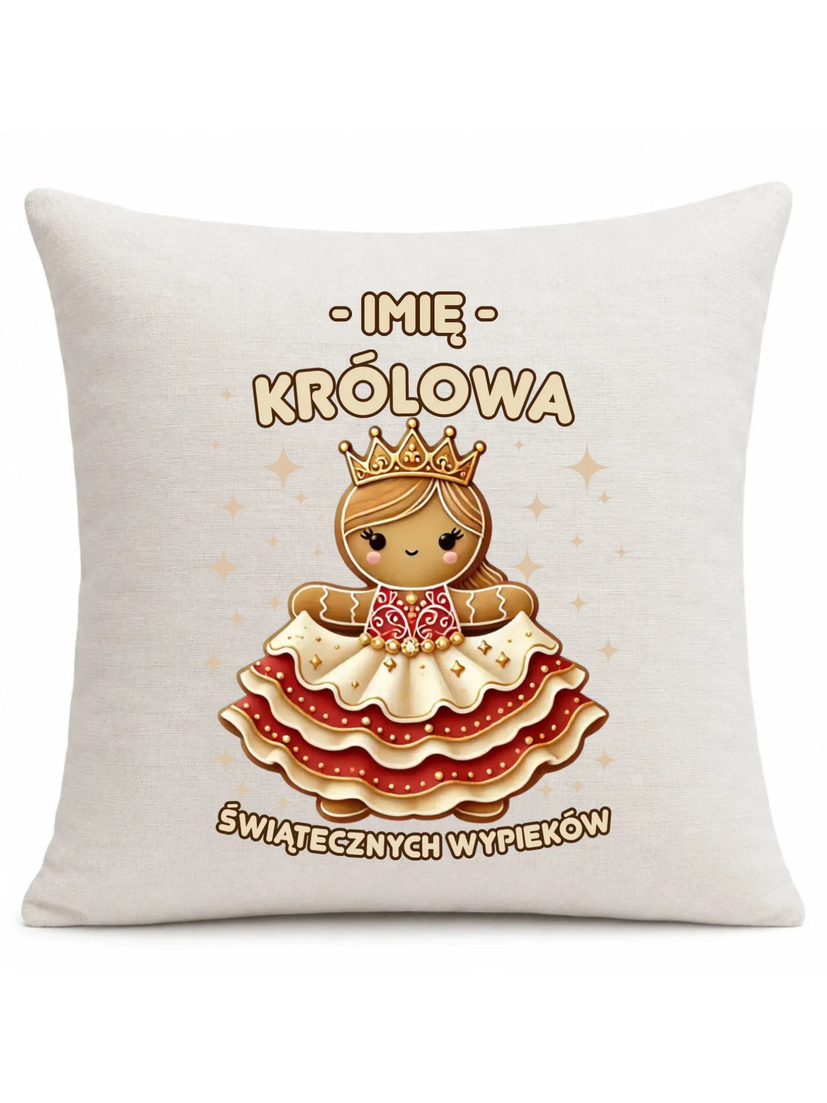 Poduszka świąteczna - Królowa świątecznych wypieków - personalizowana BN28