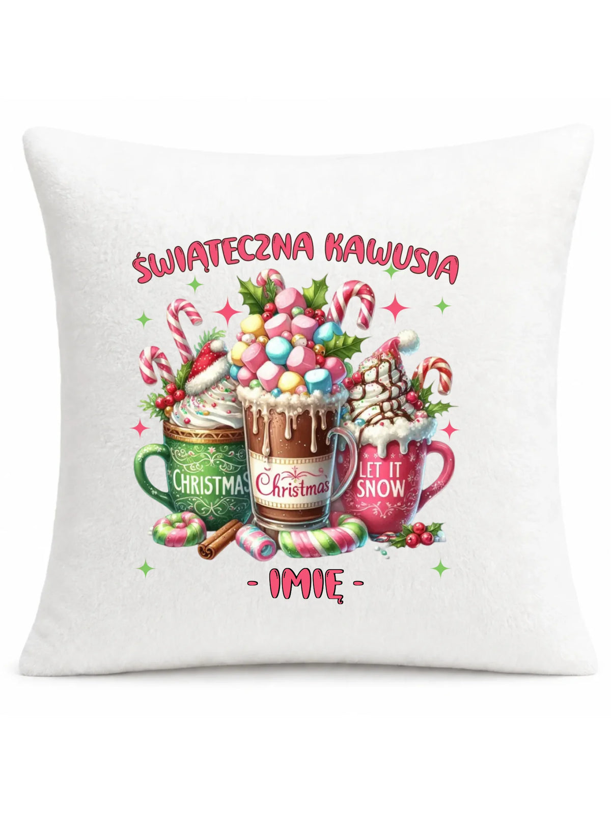 Poduszka świąteczna - Świąteczna kawusia - personalizowana BN29