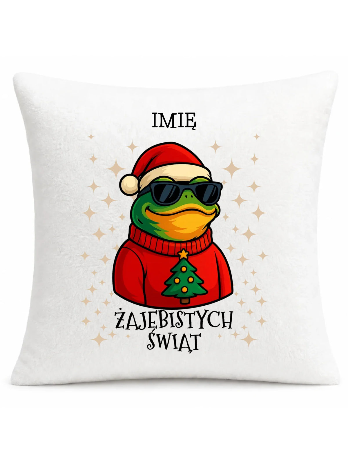 Poduszka świąteczna - Żajebistych Świąt - personalizowana BN144