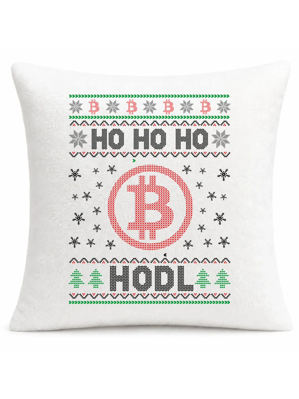 Poduszka świąteczna - Bitcoin - Ho Ho hodl BN103