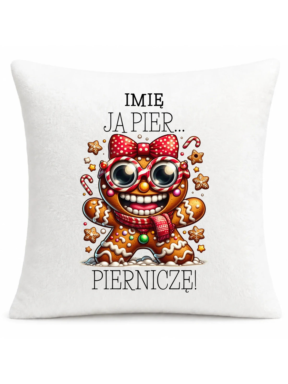 Poduszka świąteczna - Babeczka Ja pierniczę - personalizowana BN95
