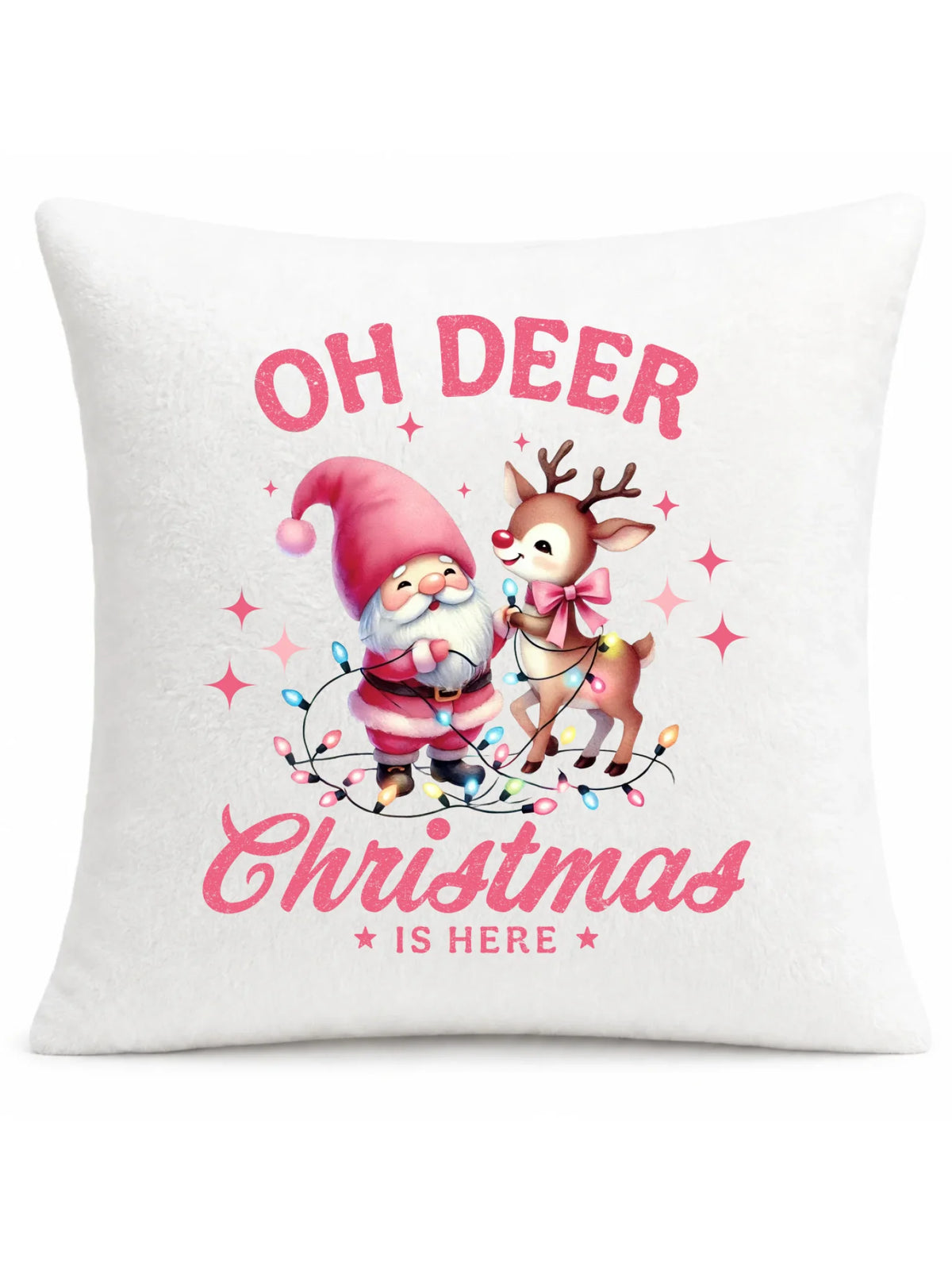 Poduszka świąteczna - Oh deer Christmas is here BN59