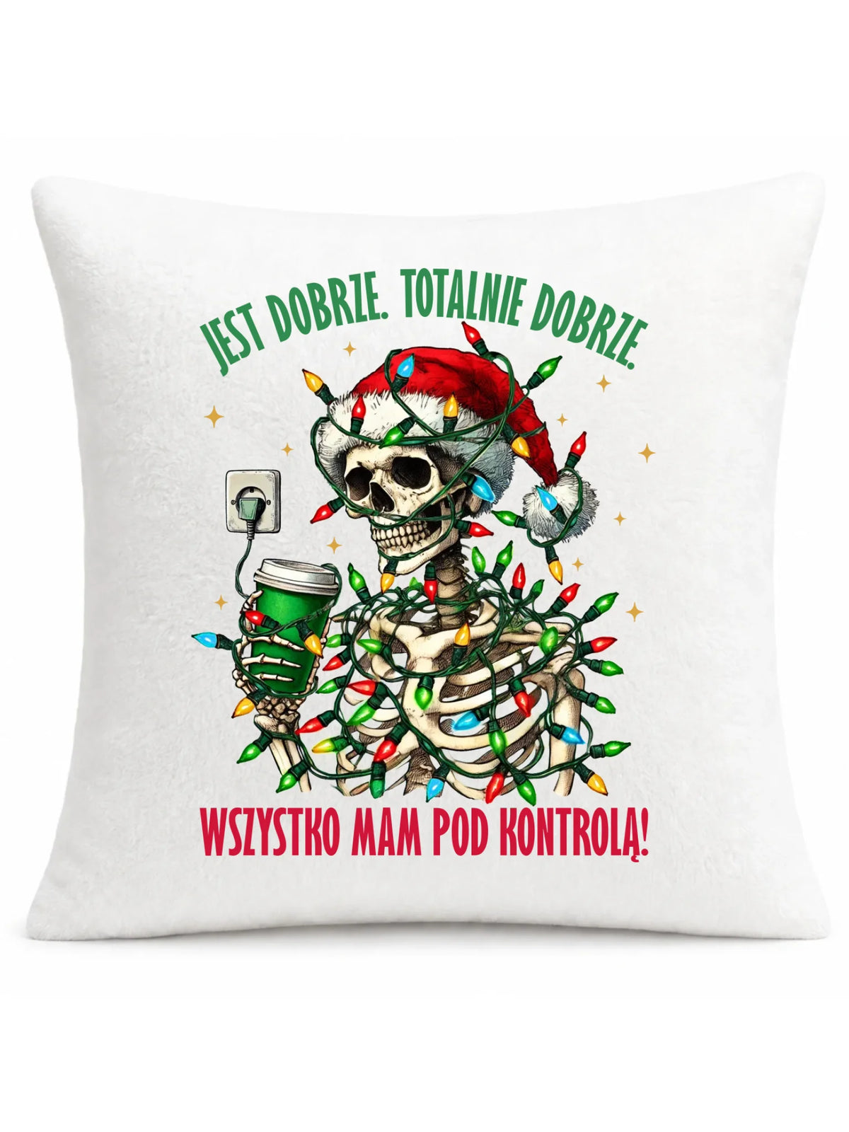 Poduszka świąteczna - Jest dobrze Wszystko mam pod kontrolą BN55