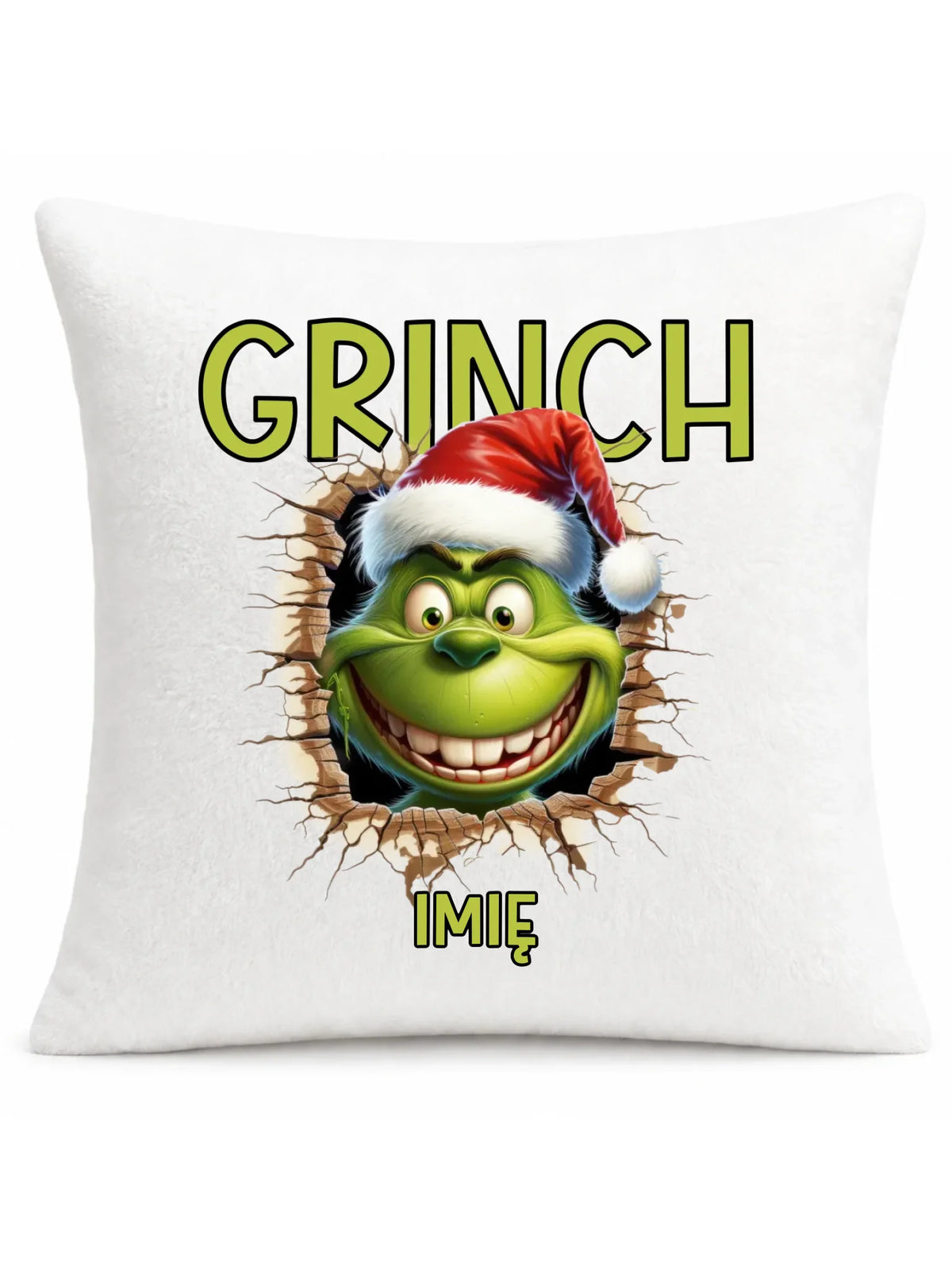 Poduszka świąteczna - Grinch - personalizowana BN112