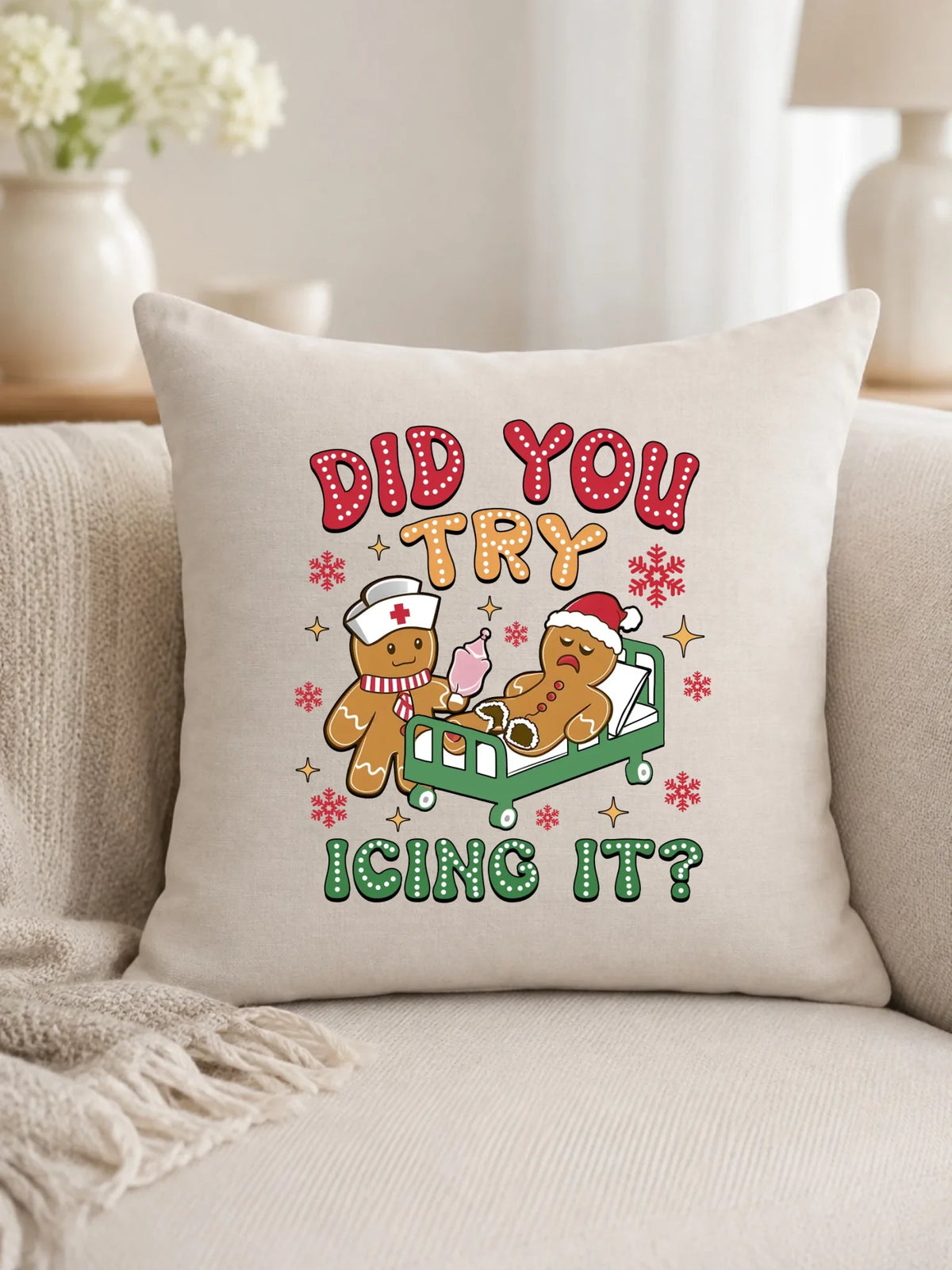 Poduszka świąteczna - Did you try icing it? BN78