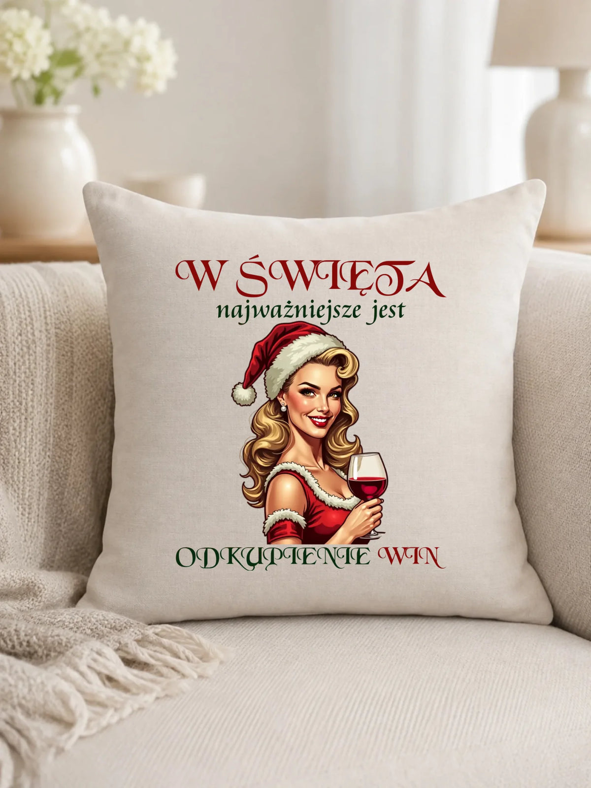 Poduszka świąteczna - Odkupienie win BN04