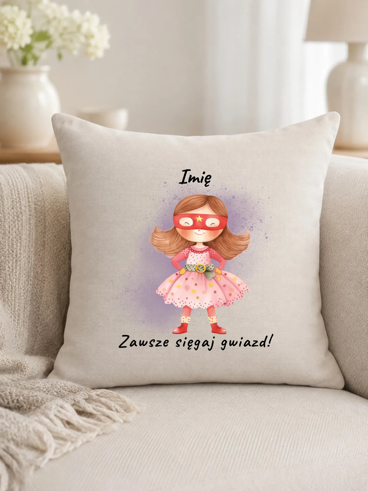 Zawsze sięgaj gwiazd | Poduszka dla dziewczynki DD07