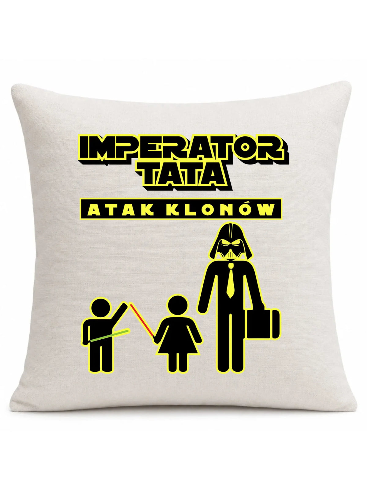 Imperator tata atak klonów | Poduszka dla taty od bliźniaków DT63