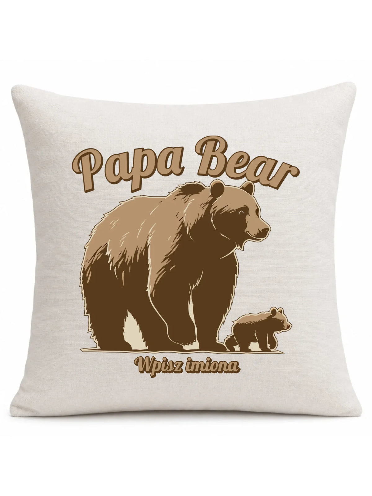 Papa Bear imiona | Poduszka dla taty DT50