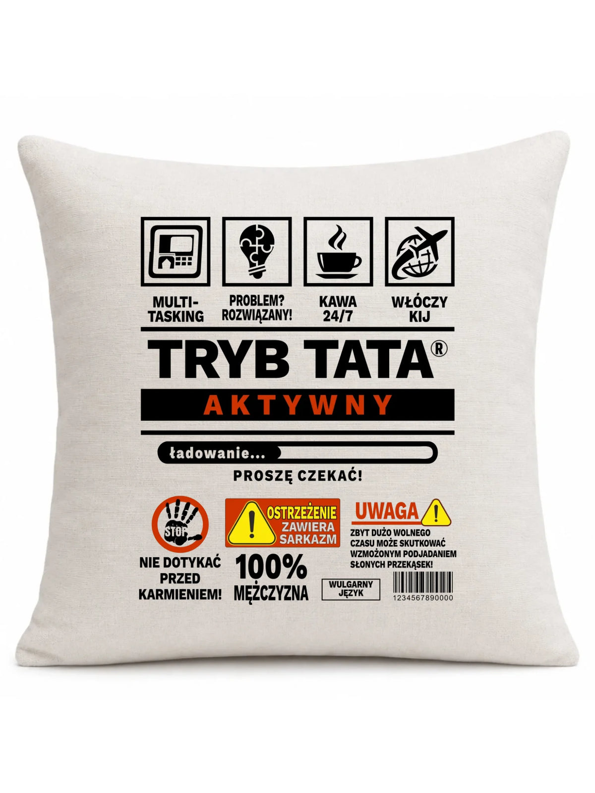 Tryb tata aktywny | Poduszka prezent dla taty DT51