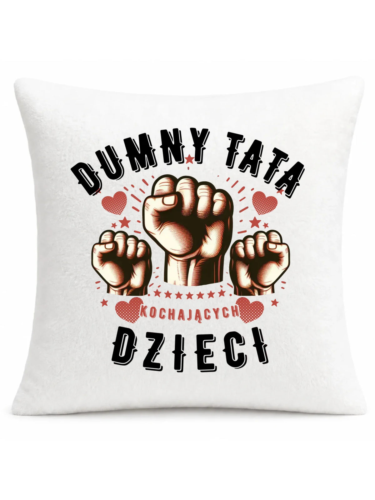 Dumny tata kochających dzieci | Poduszka prezent dla taty DT44