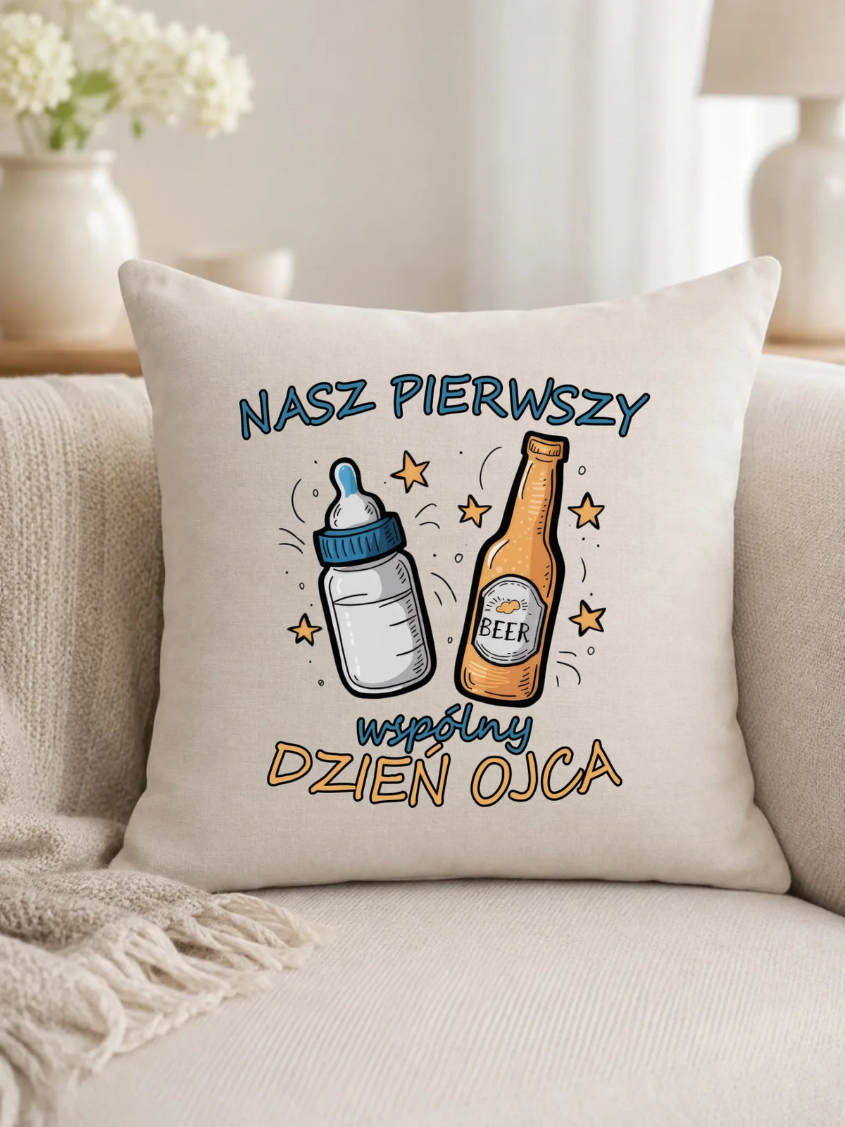 Nasz pierwszy Dzień Ojca | Poduszka prezent dla taty DT68