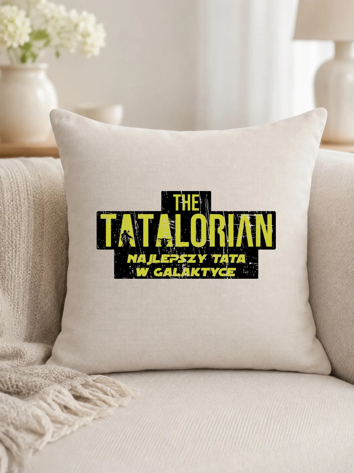 Tatalorian najlepszy tata w galaktyce | Poduszka dla taty DT59