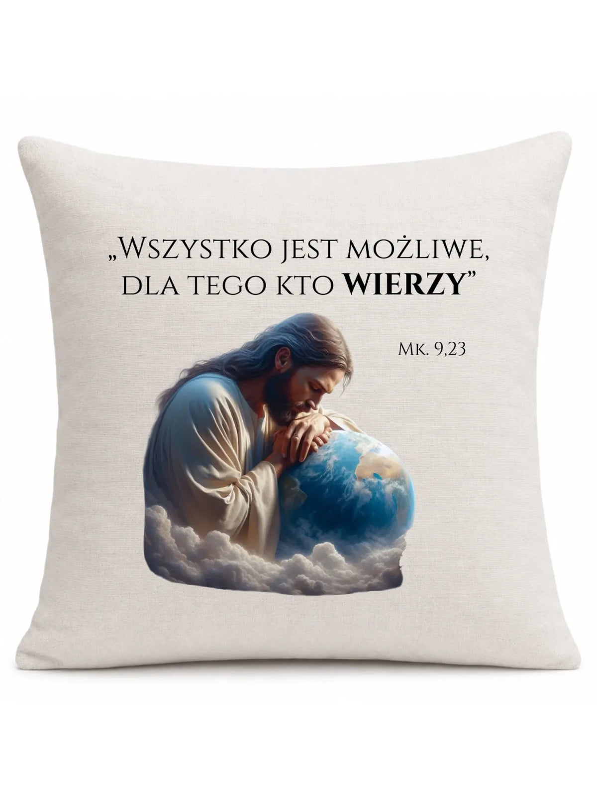 Poduszka chrześcijańska WSZYSTKO JEST MOŻLIWE DU05
