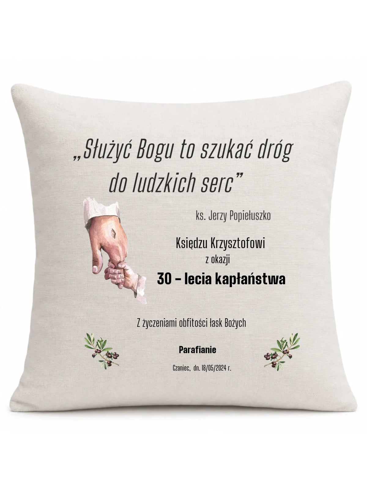 Poduszka dla księdza na ROCZNICĘ KAPŁAŃSTWA DYU01