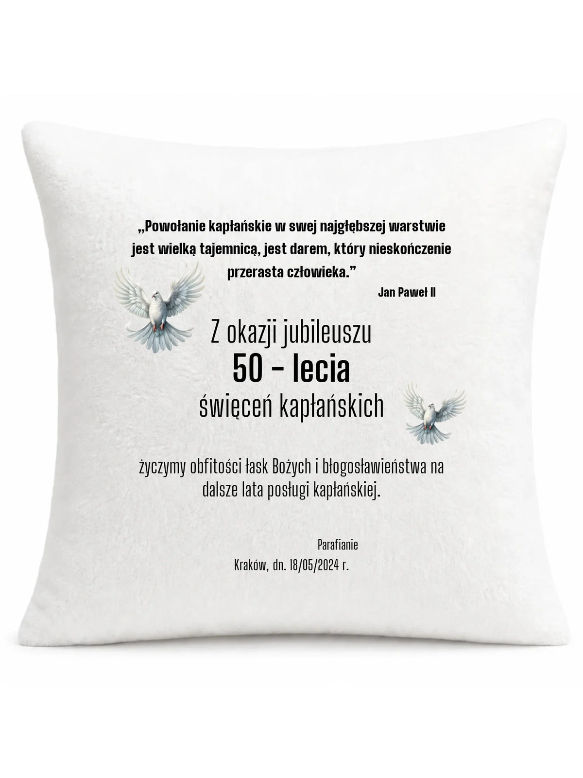 Poduszka dla księdza JUBILEUSZ KAPŁAŃSTWA DU04