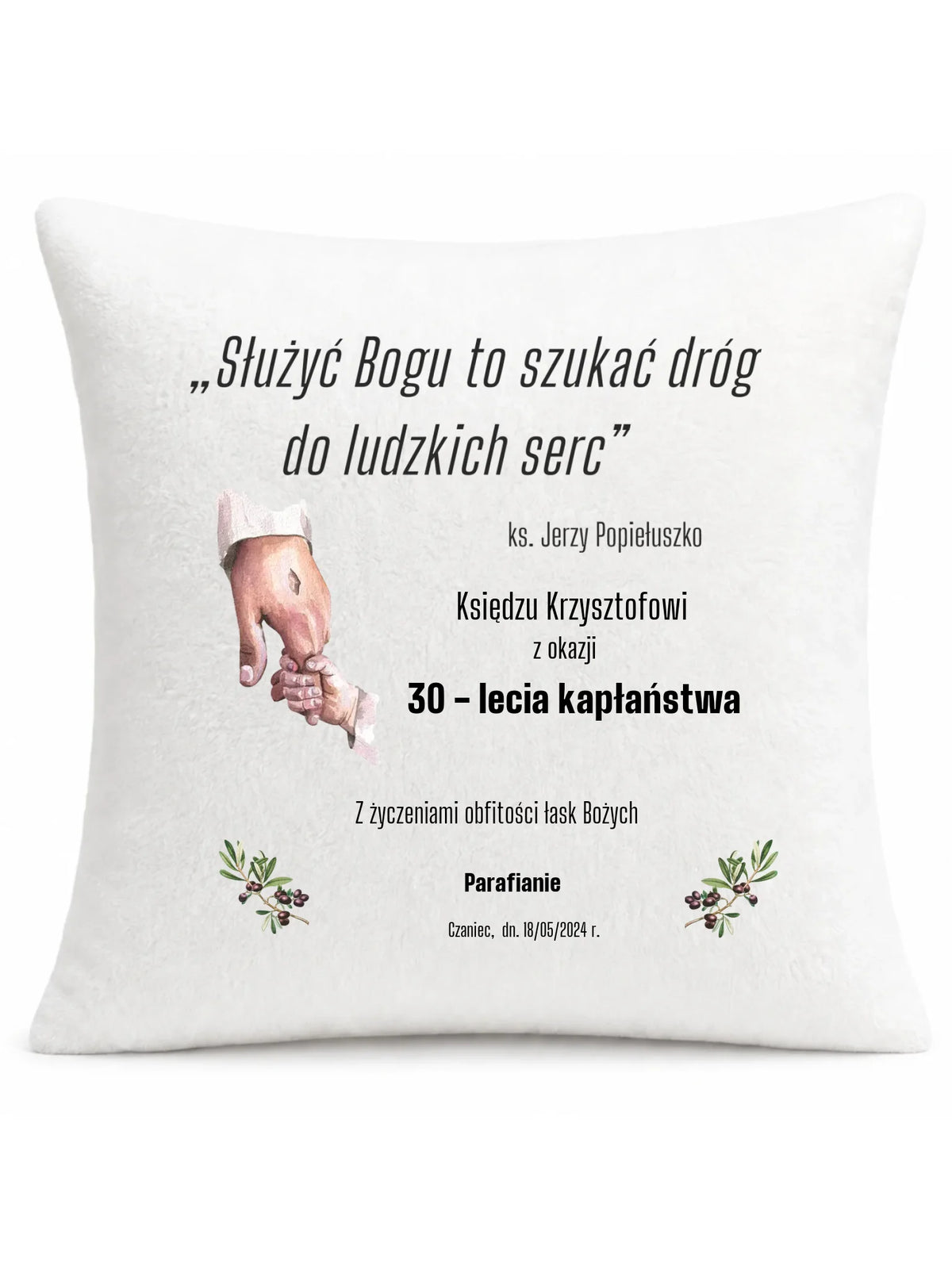 Poduszka dla księdza na ROCZNICĘ KAPŁAŃSTWA DYU01