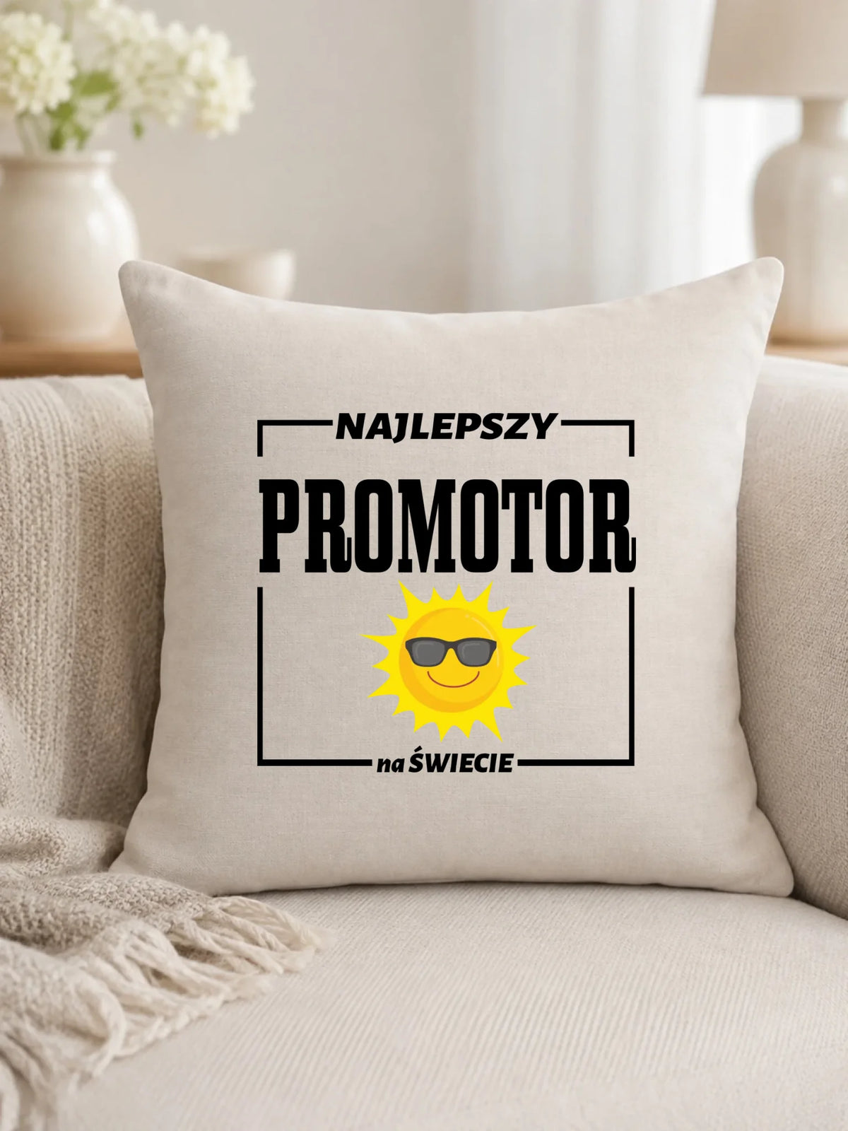 Poduszka na prezent NAJLEPSZY PROMOTOR N68